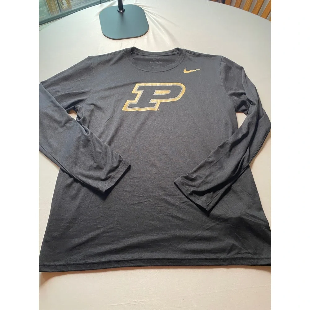 Nike Purdue Boilermakers Dri-FIT Long Sleeve Legend Tee Mens Large Black M22419